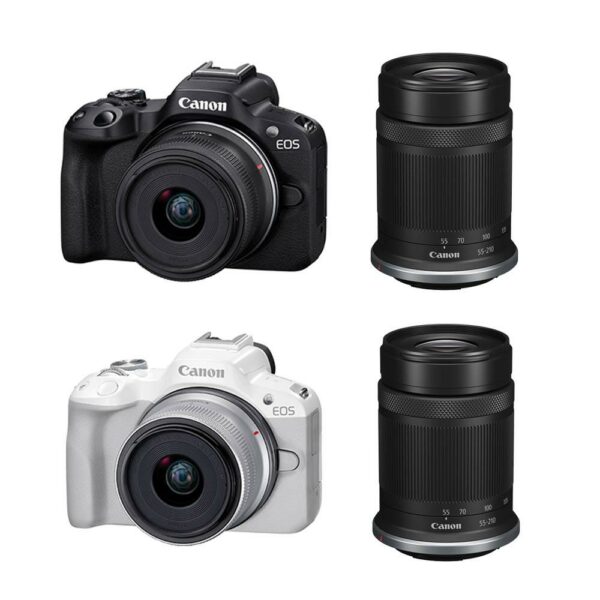 Canon EOS R50+RF-S18-45mm F4.5-6.3 IS STM+RF-S55-210mm F5-7.1 IS STM 雙鏡組 公司貨彰化相機收購